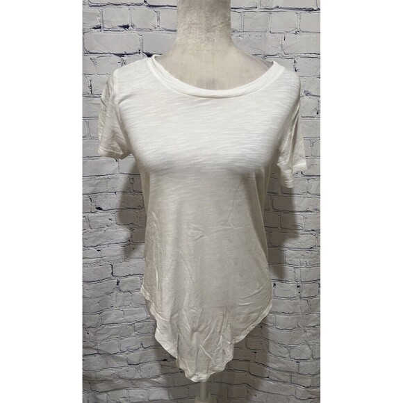 Social Standard By Sanctuary Women's White Scoop Neck Tee Shirt Short Sleeve XS - Picture 1 of 5